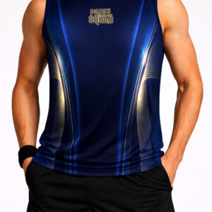 canotta uomo blu Midnight linea gold - Padel Squad